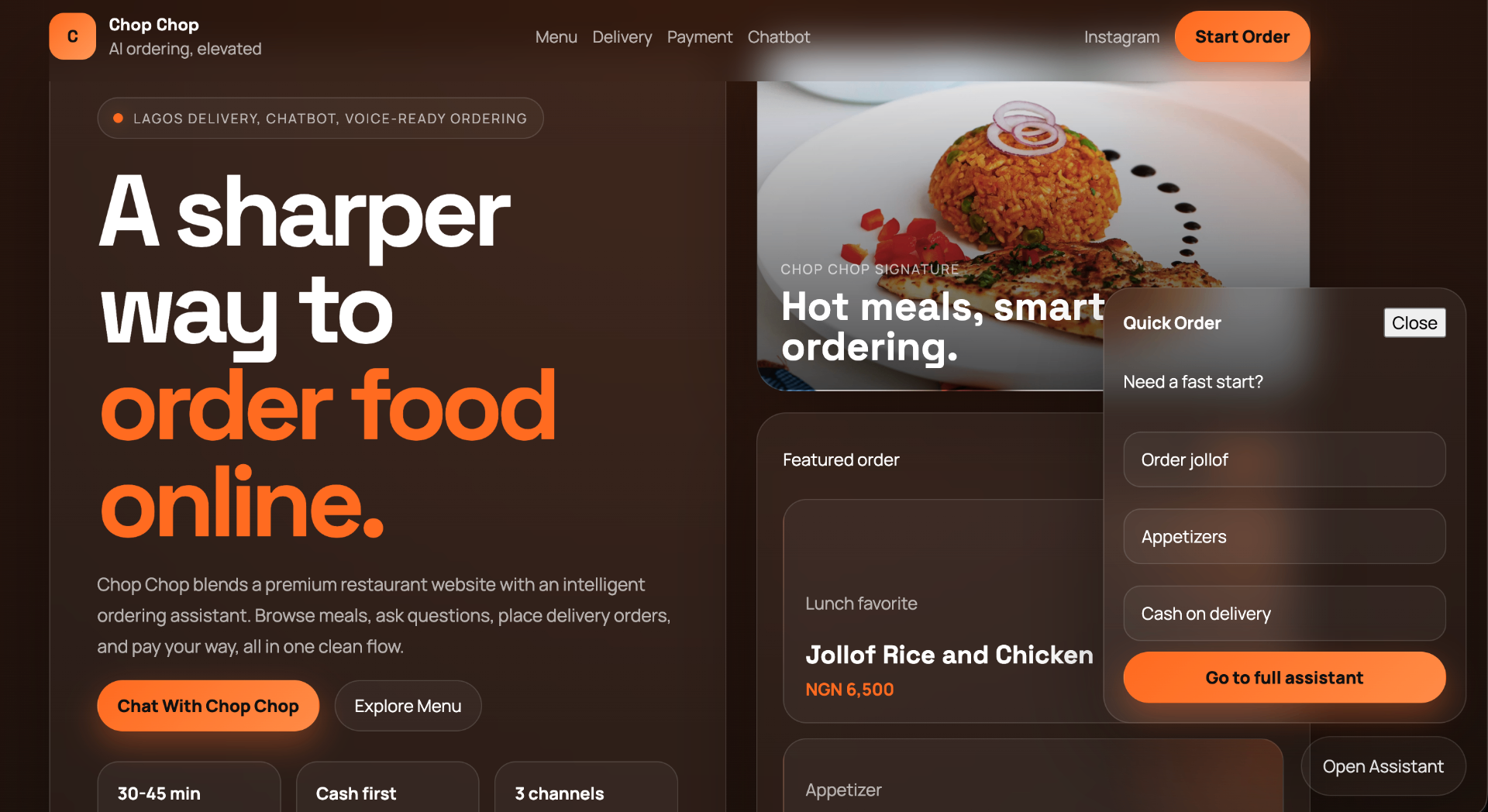 Chop Chop AI Ordering